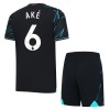 Officiële Voetbalshirt + Korte Broek Manchester City Ake 6 Derde 2023-24 - Kids